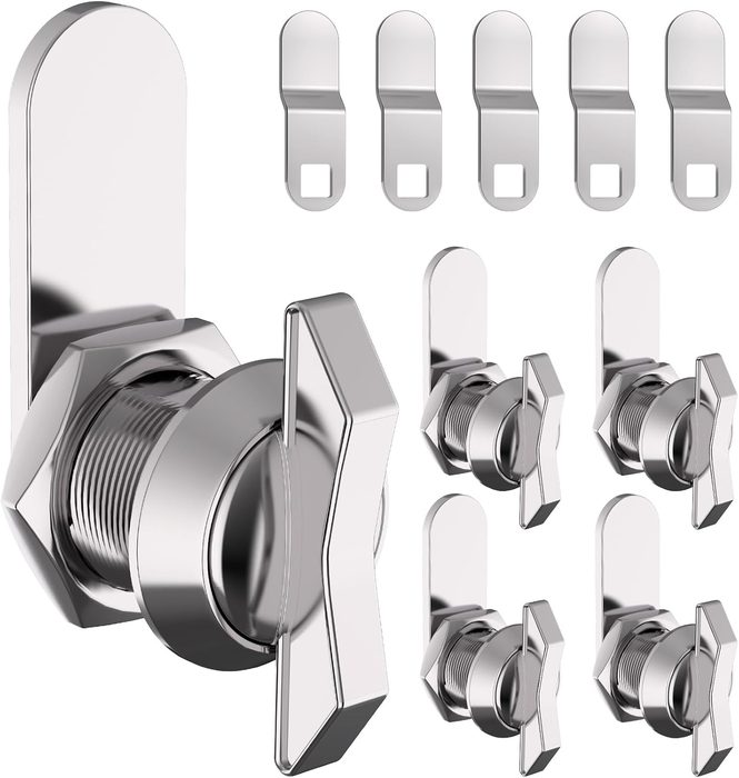 Thumb Operated Offset Cam Lock Set, 5/8 inch, Keyless