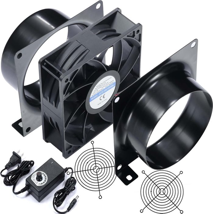 4" Axial Exhaust Fan, DC12V