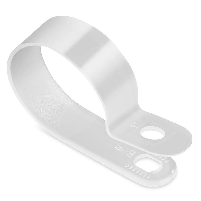Screw Mount Cable Clips, 1", Natural