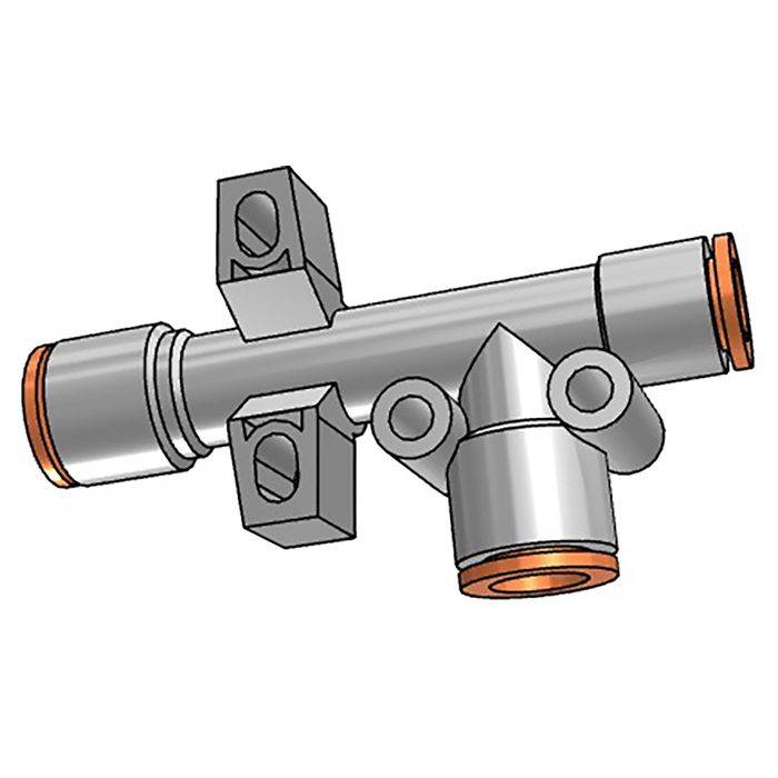 Vacuum Ejector, Inline, Body, 1/8 In NPT