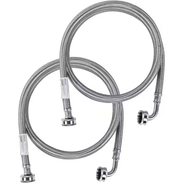 6 ft. Braided Stainless Steel Washing Machine Hoses