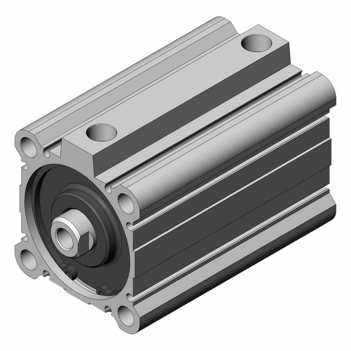 Compact Double-Acting Air Cylinder, 63 mm Bore Dia, 75 mm Stroke Lg