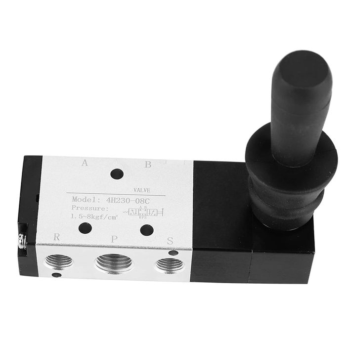 Pneumatic Manual Control Valve, 5 Port 3 Position Hand Lever Operated Valve