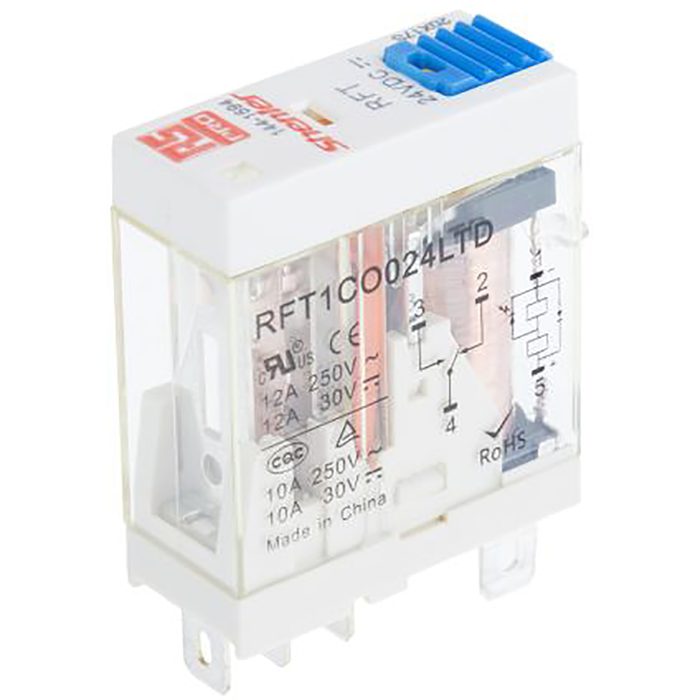 Plug In Power Relay, 24V dc Coil, 10A