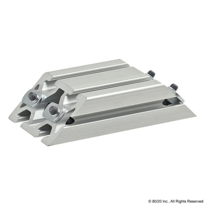 45 deg T-Slotted Extrusion Support Bracket