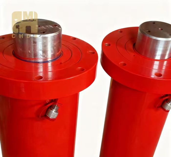 Heavy-Duty Telescopic Hydraulic Cylinder with Front and Rear Bushing Design