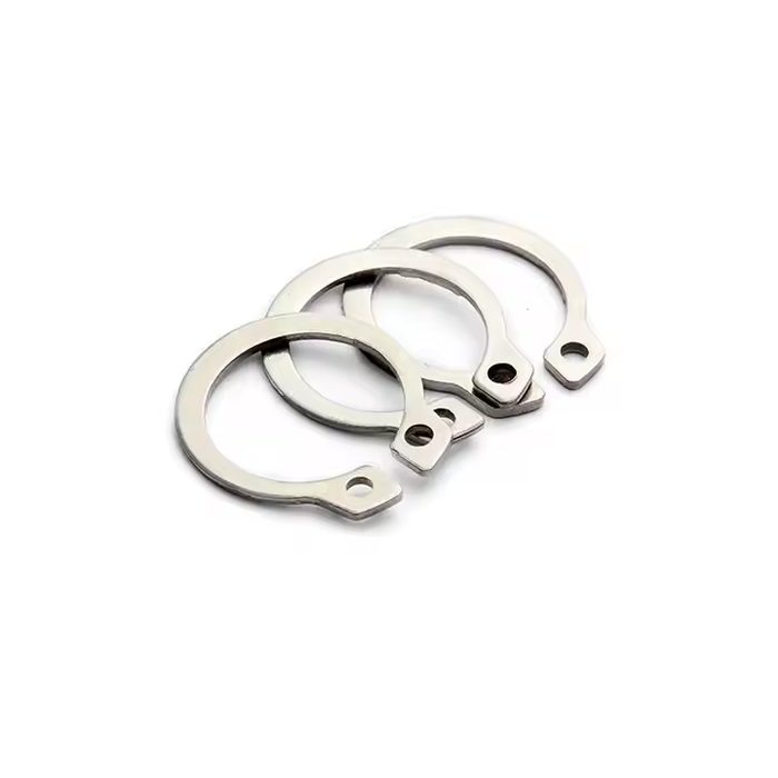 GB894 6mm-19mm Split Zinc Plated Carbon Steel Flat External Circlips