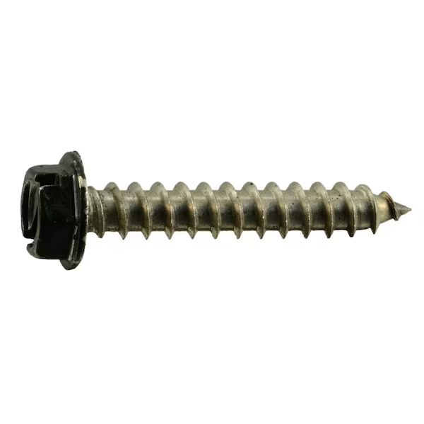 #8 x 1 in Self-Drilling Screw, Painted Flange Head