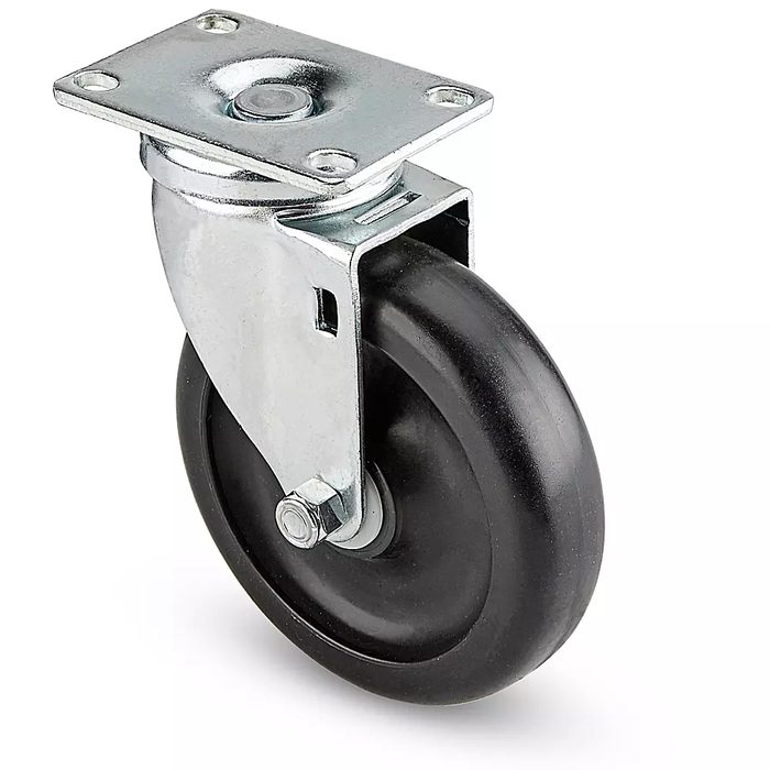 Standard Polyolefin Caster - Swivel, 5 x 1 1/4"