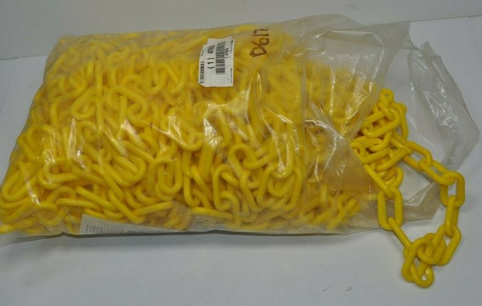 Warning Chain, Yellow, 2 inch W x 100 foot L