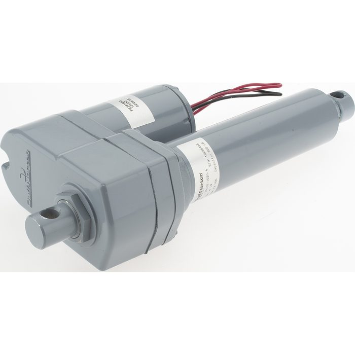 Linear Electromechanical Actuator with Slip Clutch, 4" Stroke, 27% Duty Cycle, 12V DC Input, 0.45"/sec, 500 lb Capacity