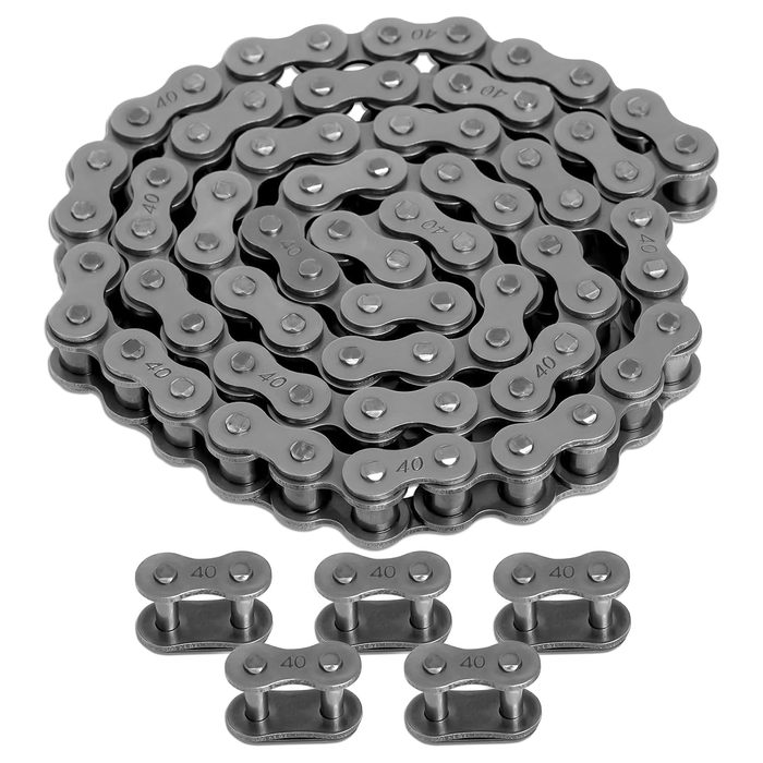 40 Roller Chain 3 Feet with 5 Connecting Links
