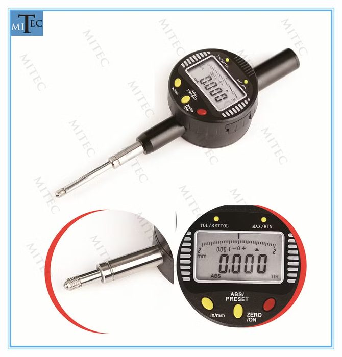 Five Button Digital Dial Indicator with Analog Pointer