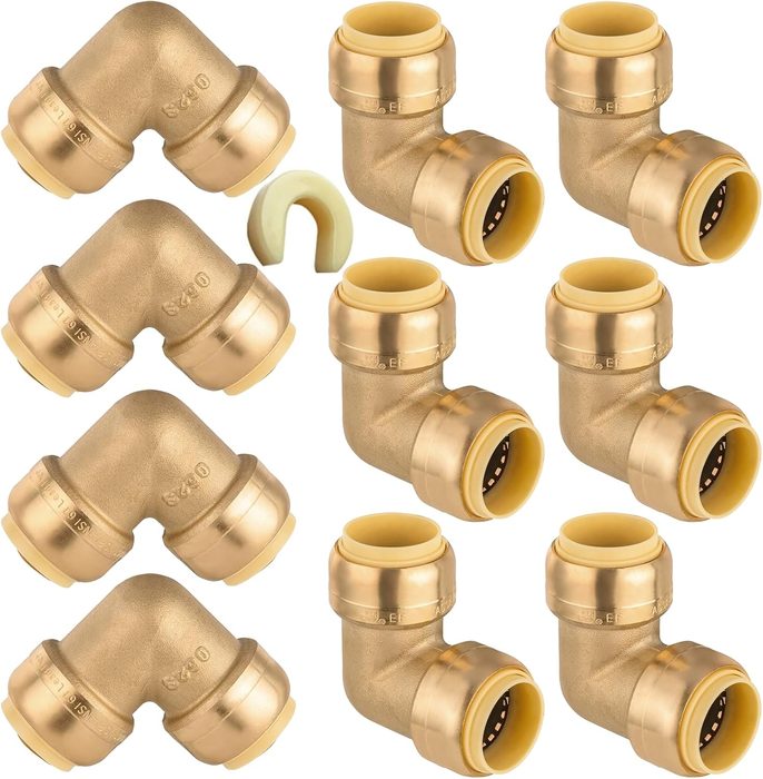 Push Fit Brass Pipe Fittings