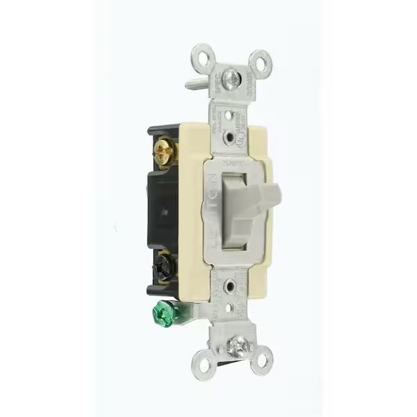 4-Way Gray Back and Side Wired Toggle Switch