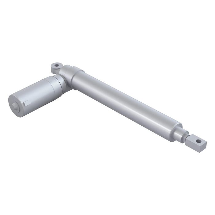 Linear Electromechanical Actuator with Slip Clutch, 12" Stroke, 17% Duty Cycle, 12V DC Input, 0.85"/sec, 500 lb Capacity