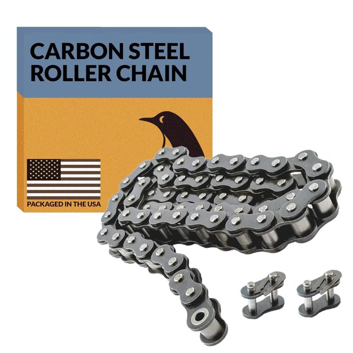 #40 Roller Chain - 10 Feet + 2 Connecting Links