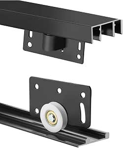 Silent Glide Heavy-Duty Industrial Roller Track with Triple Wheels