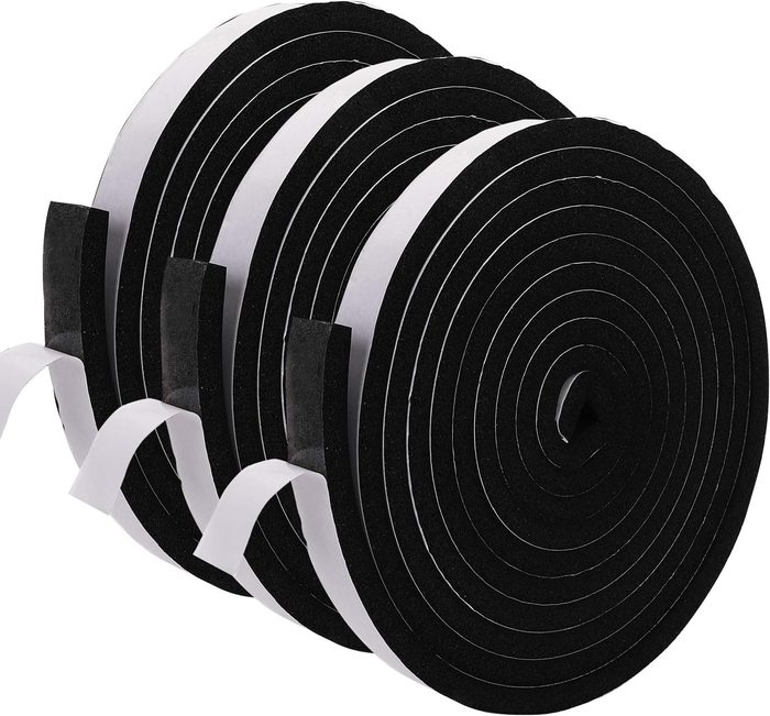 Adhesive Foam Tape, 1/4 Inch Thick x 1/2 Inch