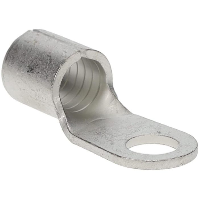Circular Ring Terminal: Non-Insulated, 2 AWG, Crimp Connection