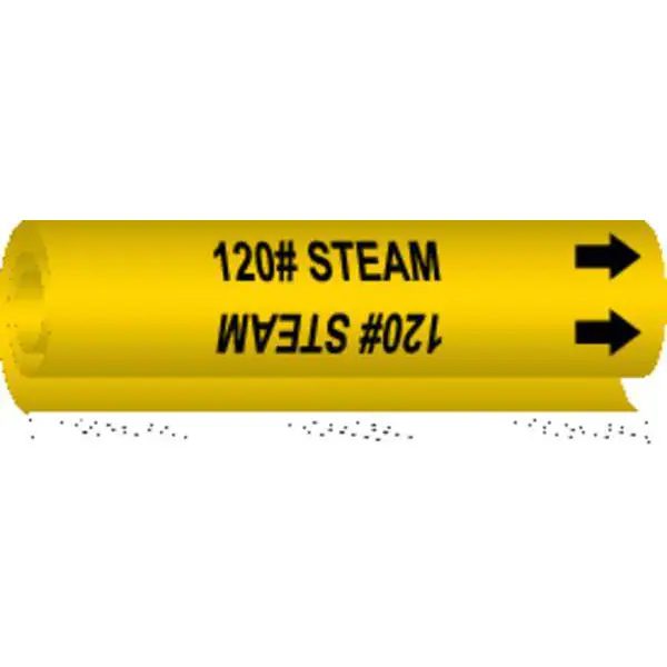 Pipe Marker, 120 lb Steam