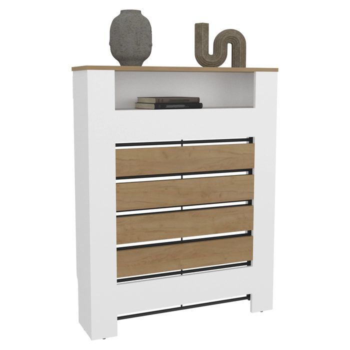 Compact Enclosure Cabinet with Enhanced, Slatted Panel