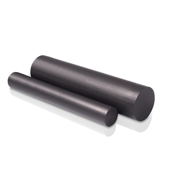 Nylon 6/6 Extruded Plastic Rod, 1.5" OD x 48" Length, Black