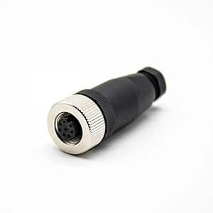 M12 8 Pin A Code Female Straight Field-Wireable Connector