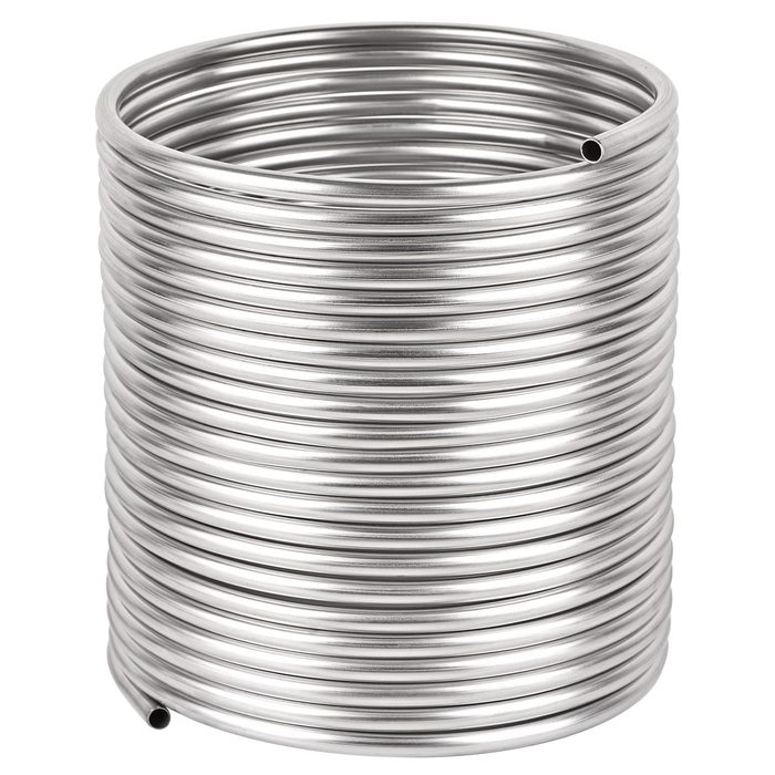316 Stainless Steel Tubing Coil - 3/8" OD x 25 ft, .020"