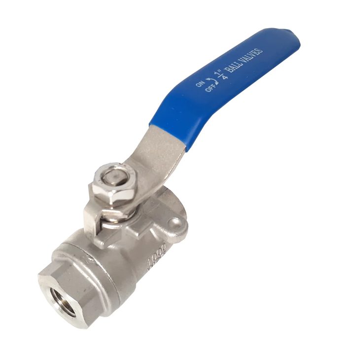 1/4" NPT Stainless Steel 316 Ball Valve