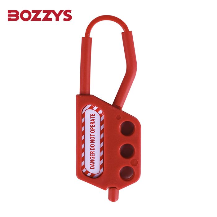 Plastic Side Open Nylon Lockout Hasp with 3 Keyholes