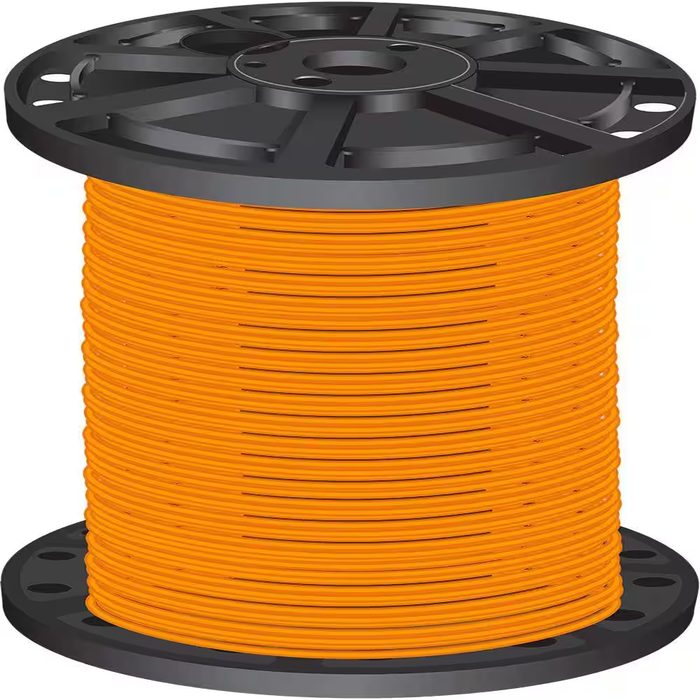 10 Gauge THHN Stranded Wire, Orange, Blue, Green, White, 25 ft. each