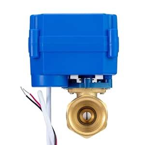 Brass Ball Valve with Full Port, 9-24V AC/DC and 2 Wire