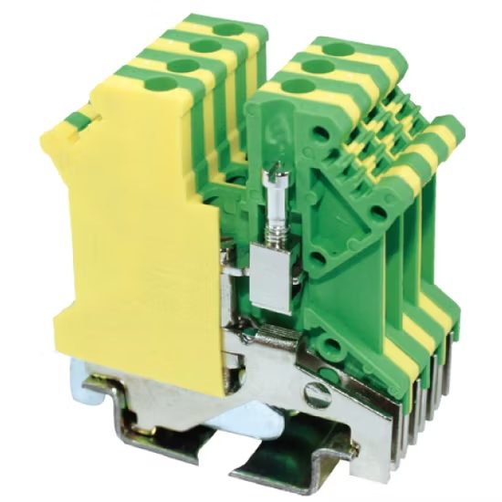 Terminal Block High Current Brass Screw DIN Rail Mounting