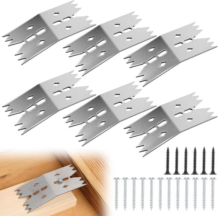 6PCS Stainless Steel Workholding Dogs, Workshop Clamps with T-Bolt/Nail/Screw Options