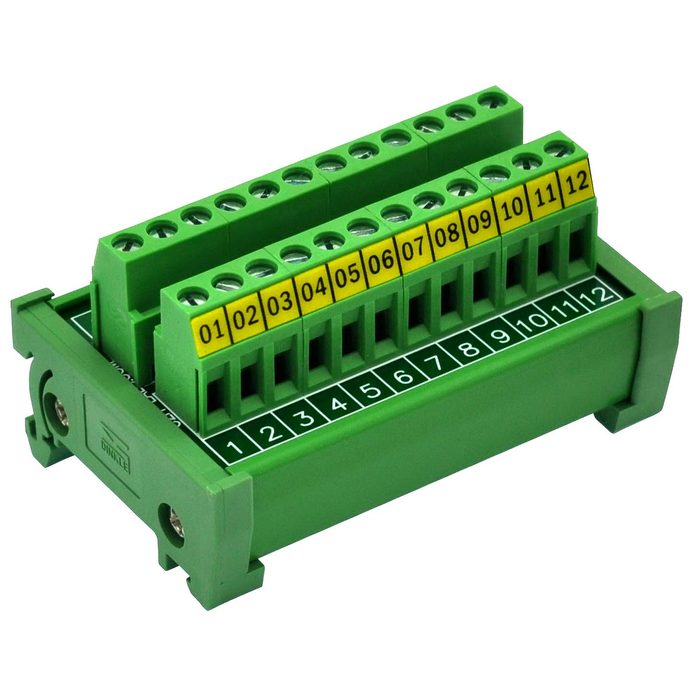 Screw Type Terminal Block DIN Rail Mount