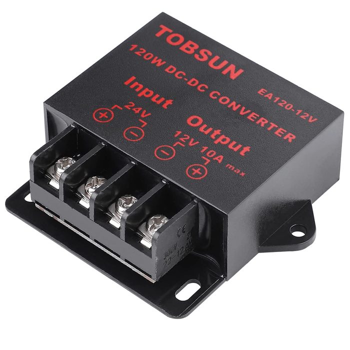 DC to DC Converter, 24-28.8V DC to 12V DC, 24VA, DIN Rail