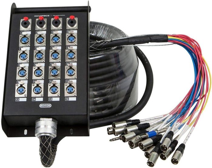 20 Channel Multicore XLR Audio Snake Cable with Stage Box