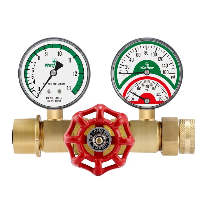 Pressure Flow Rate Temperature Gauge