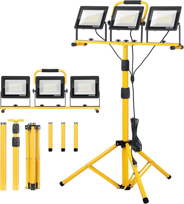 3 Lamp LED Heavy Duty Industrial Work Light