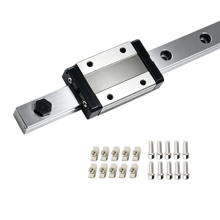 100mm MGN12 Linear Rail Guide with MGN12H Stainless Steel Black Carriage Block