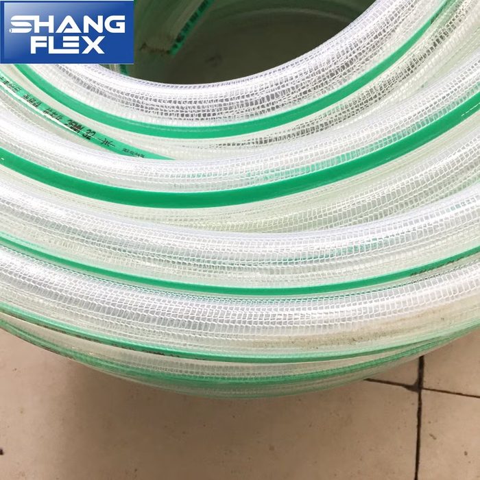 PVC Braided Reinforced Tubing Flexible Hose Pipe Clear Vinyl Tubing High Pressure Flexible Plastic Hose