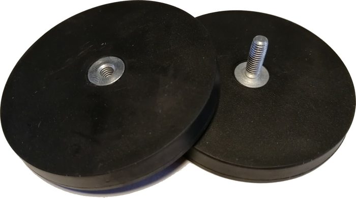 Neodymium Rubber Coated Pot Magnet