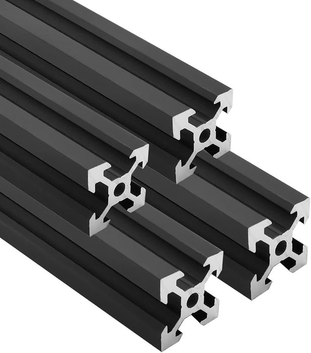 2020 Aluminum Extrusion Black 20 x 20 3S (3 Slot)