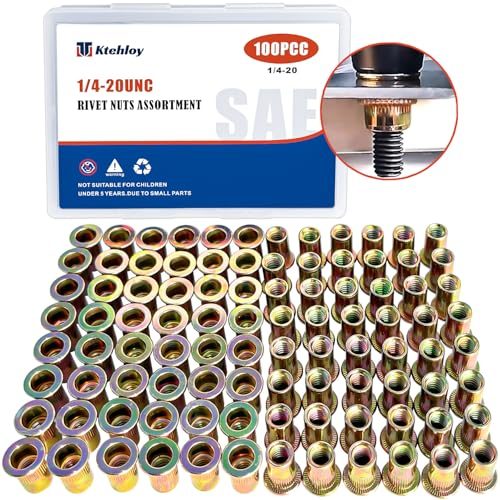 1/4"-20 Threaded Inserts, Female