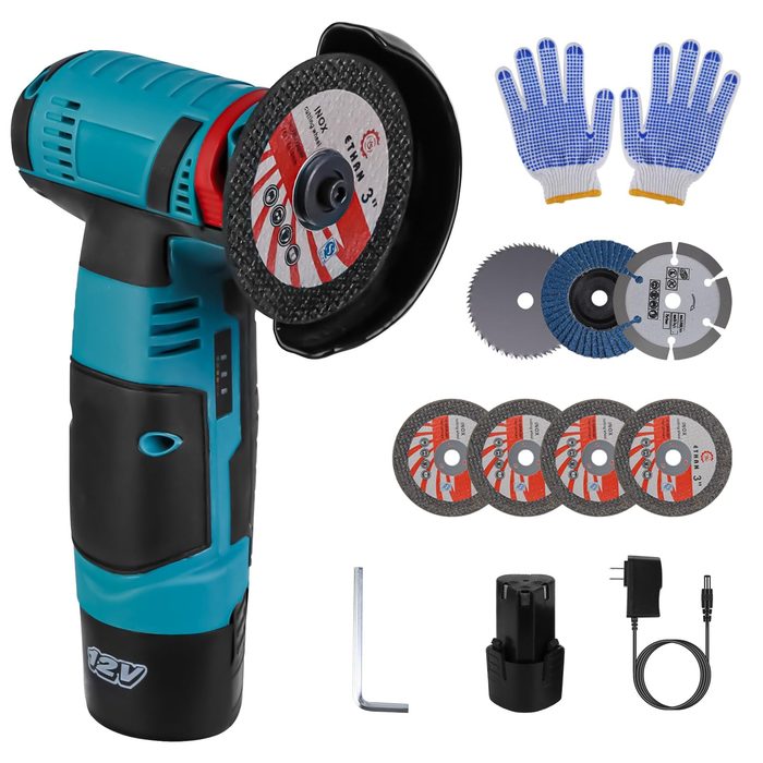 Mini Cordless Angle Grinder 12V | 3 Inch Portable Electric
