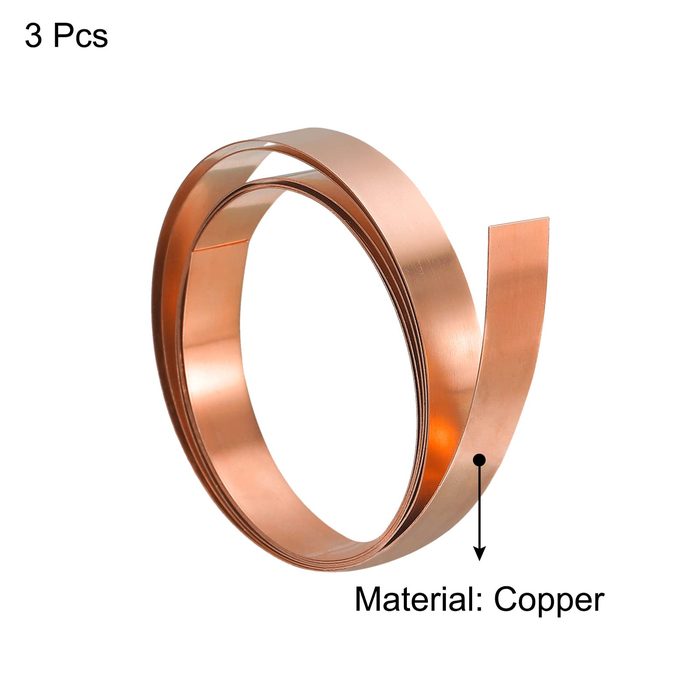1Meter Copper Sheet Strip Roll 0.1-1mm