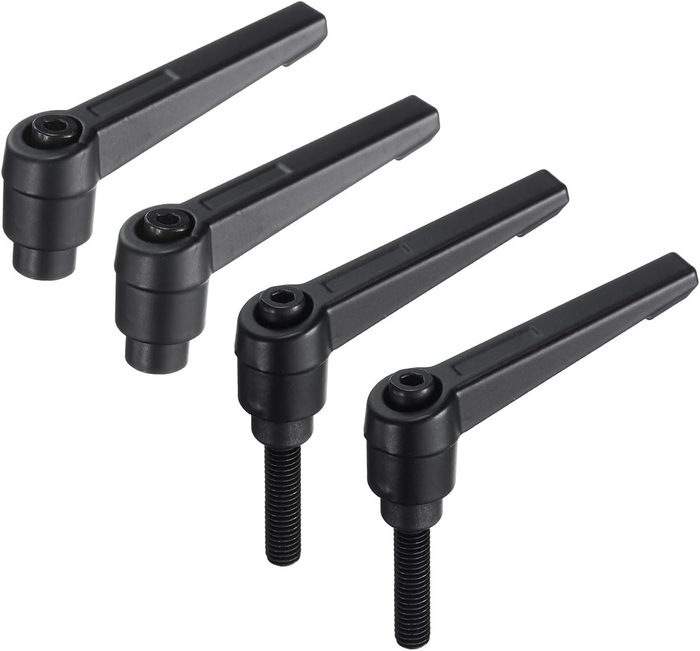 Clamping Lever Adjustable Handle Set Metric M6 x 25mm Male & M6 Female Thread
