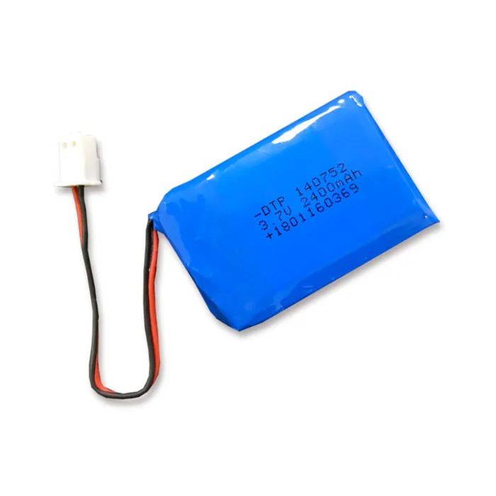 Rectangular Shape 3.7V 2400mAh Polymer Lithium Battery Pack