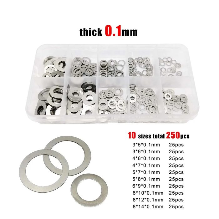 Shim Washer 0.1mm-1mm Thickness